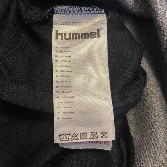 Hummel Mens Classic BEE PHI Gray Grey Black Jacket Track Top Size L Large Zip - Picture 13 of 13